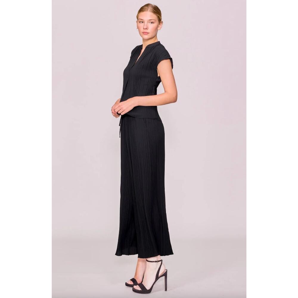 Black Pleated Textured Dolman Blouse Women's Large NWT Office Capsule Nordstrom - Picture 13 of 14
